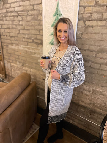 Leggings cardigan outfit hot sale